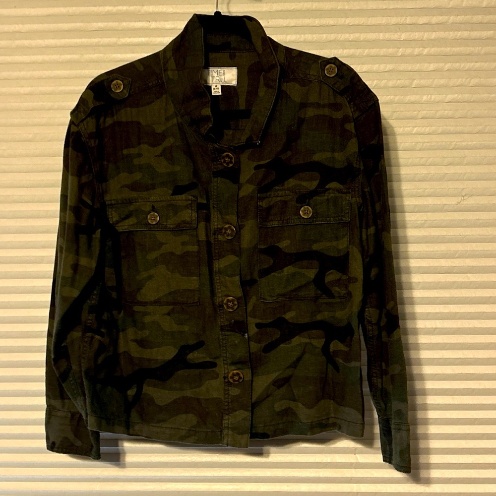 EUc Camo linen jacket medium